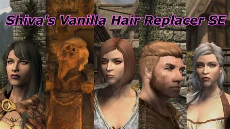 Skyrim SE Mod Showcase 1 Shiva S Vanilla Hair Replacer SE YouTube