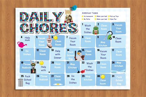 Kids Chore Chart Kids Reward Chart Routine Chart Printable Etsy Canada