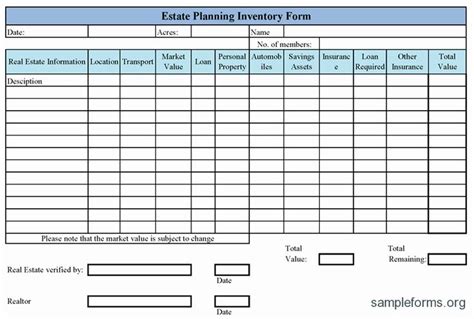 Printable Estate Planning Forms