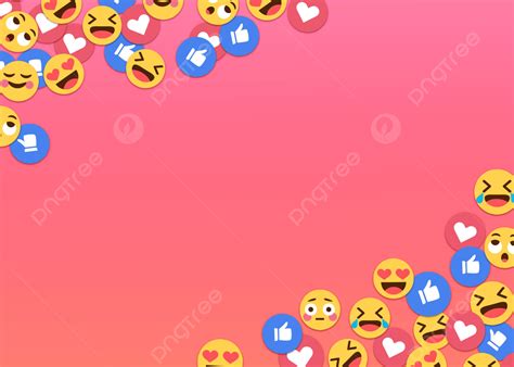 Emoji Gradient Social Media Background Emoji Expression Social Media