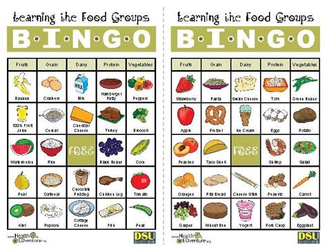 Free Printable Healthy Food Bingo Cards Healthy Food Recipes