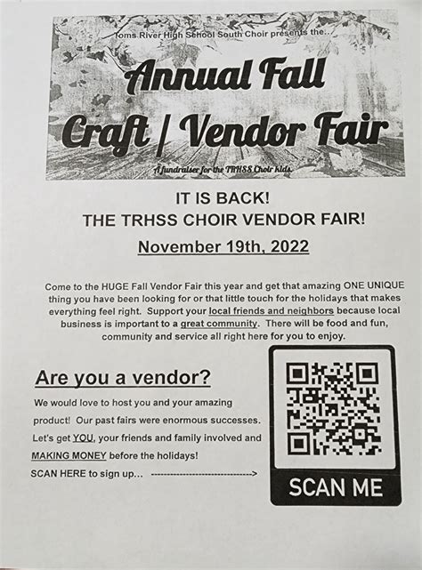 Oct 21 | Annual Fall Craft/Vendor Fair | Toms River, NJ Patch