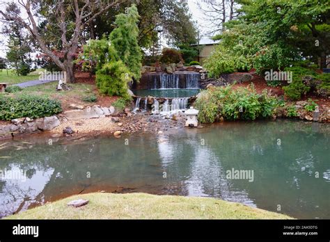Mizumoto Japanese Stroll Garden In Springfield Mo Stock Photo Alamy