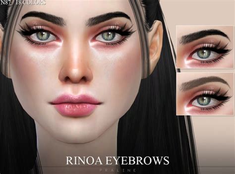 Rinoa Eyebrows N87 Sims Sims 4 Cc Makeup Sims 4 Cc Skin