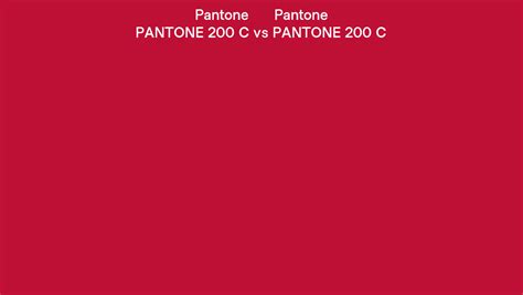 Pantone 200 C Vs Pantone 200 C Side By Side Comparison