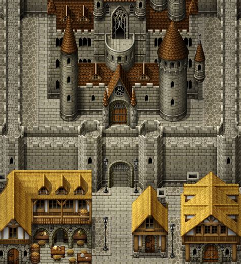 Castle Pixel Art Games Pixel Art Design Rpg Maker Vx