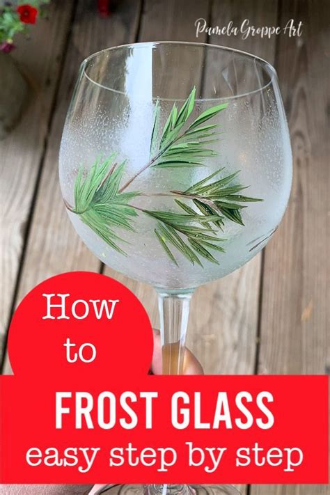 How To Frost Glass And Wine Glasses Frosted Wine Glasses Painted