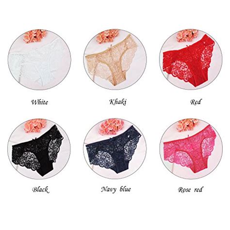 Sunm Boutique Multipack Women Lace Briefs Ultra Thin Lace Panties Sexy Underwear Low Rise Soft