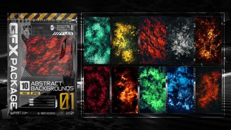 10 Abstract 4k Backgrounds Gfx Package 01 Syanart Station