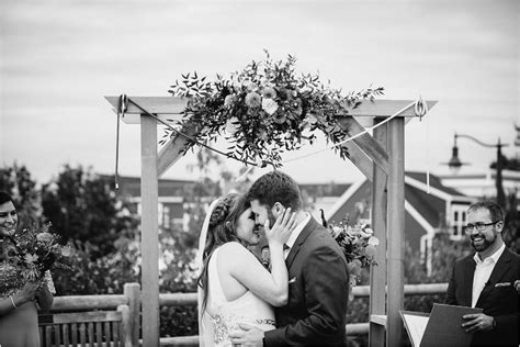 rosehill community center wedding ceremony first kiss as husband and wife plan my wedding