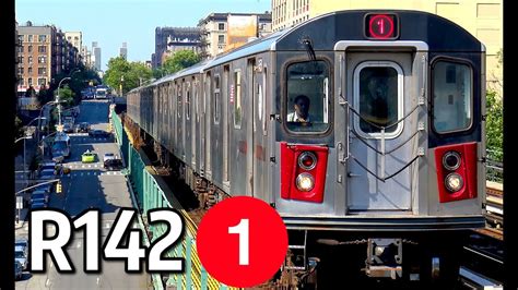 ⁴ᴷ R142s Operating On The 1 Line Youtube
