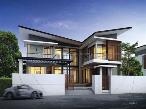 Two Storey House Designs Modern Plans Mexzhouse Single