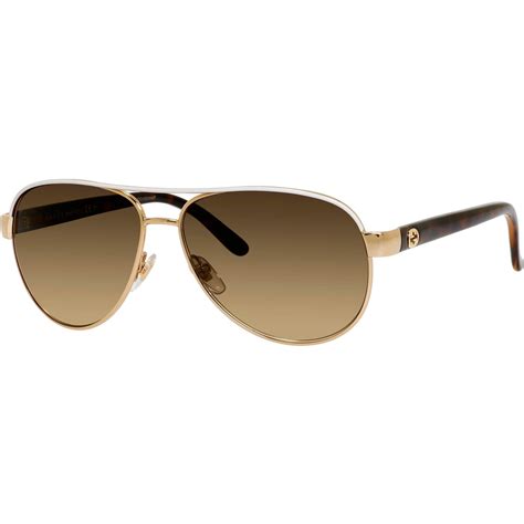 Gucci Small Aviator Sunglasses Womens Sunglasses Clothing