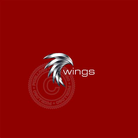 High Tech Futuristic 3d Eagle And Wings Logo Is Suitable For Travel