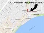 Frenchmen Street New Orleans Map - Map Of Africa