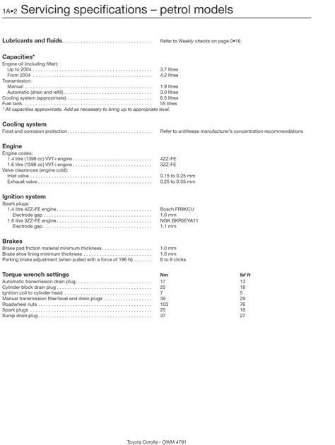 Toyota Corolla 2002 2007 Haynes Repair Manuals And Guides