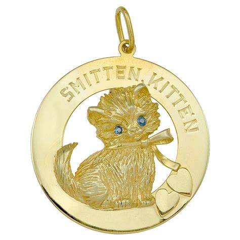 Smitten Kitten Large Charm From A Unique Collection Of Vintage More