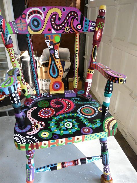 Firepittableandchairs Whimsical Furniture Whimsical Painted