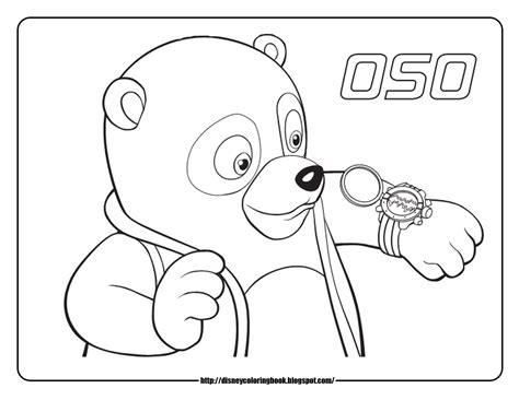 Special Agent Oso 1 Free Disney Coloring Sheets Learn