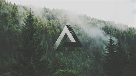 Triangle Geometry Forest Penrose Triangle Wallpapers Hd Desktop