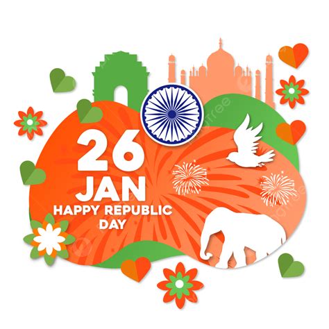 26th Jan PNG Image Realistic Indian Republic Day 26th Jan Republic