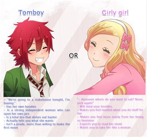 Tomboy Vs Girly Girl Choice Games Know Your Meme