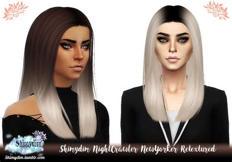 Sims 4 Hairs Shimydim Nightcrawlers Julia Hair Retextured Vrogue