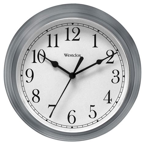 Westclox 9 Round Gray Wall Clock Clocks Meijer Grocery Pharmacy
