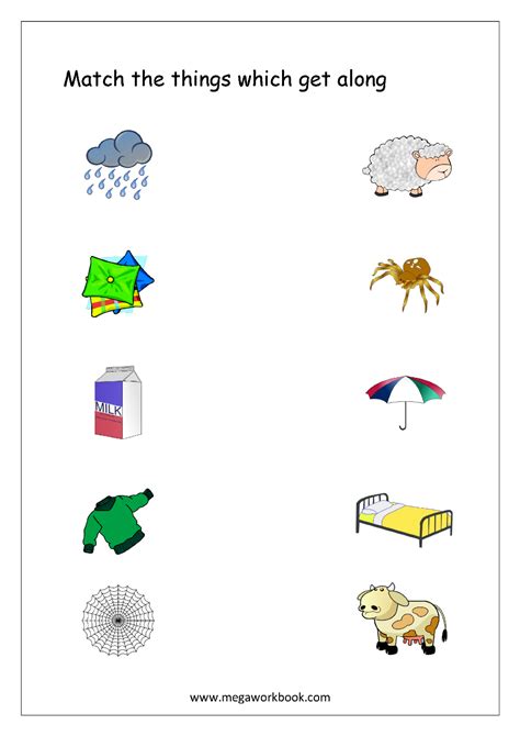 Things That Goes Together Worksheets