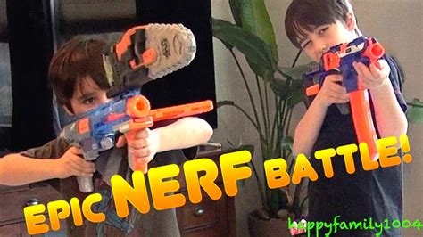 Nerf War Epic Nerf Blaster Battle YouTube
