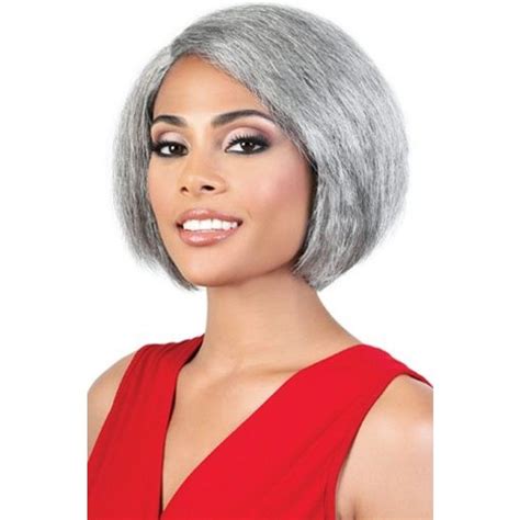 Motown Tress Synthetic Silver Gray Hair Collection Wig Sjada