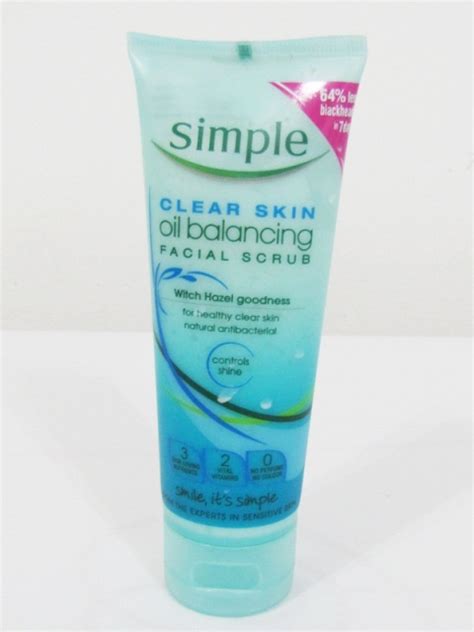 Simple Clear Skin Oil Balancing Facial Scrub Review