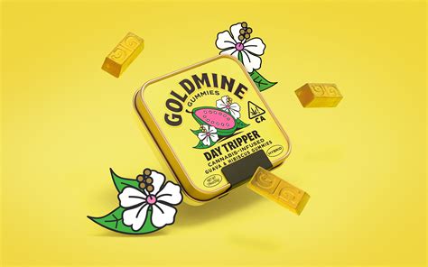 Robot Food’s Goldmine Gummies Cannabis Branding Taps Into Nostalgic