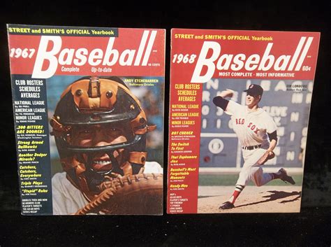 Lot Detail 1967 And 1968 Street And Smiths Baseball Yearbook