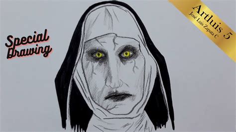 ¿como Dibujar A La Monja The Nun Realistic Drawing Youtube