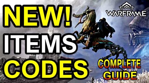 New Warframe Codes 2023 Free Items Warframe Complete Guide Youtube