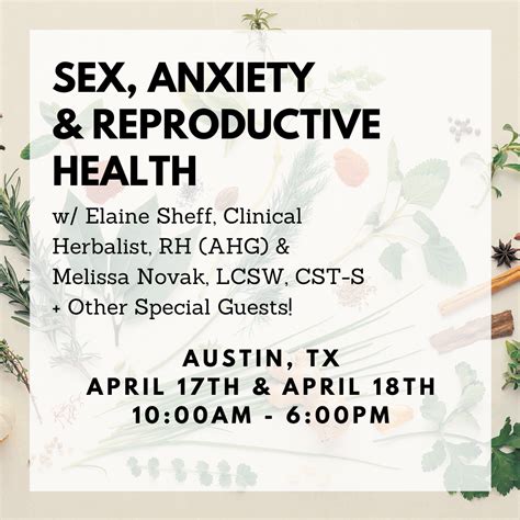 anxiety sex and the reproductive health sexceptional weekend — sexual health alliance