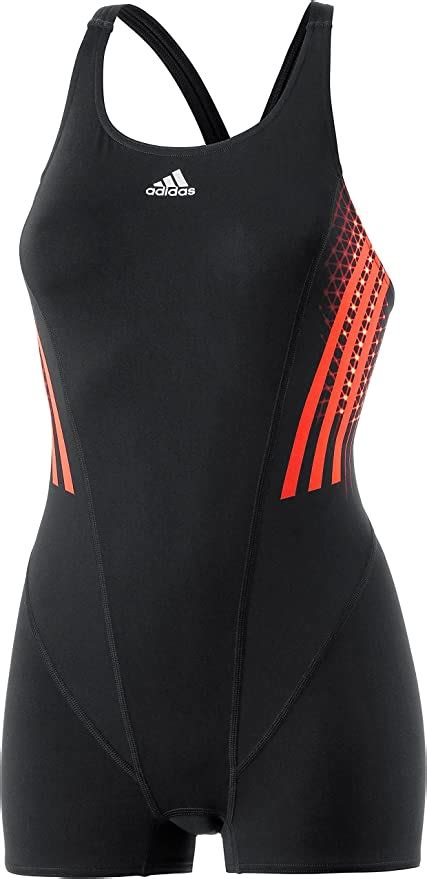 Adidas Damen Badeanzug Infinitex Plus Adiclub Legsuit Blacksolar Red