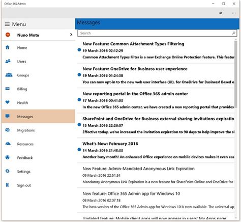 Lets Exchange Office 365 Admin App For Windows 10