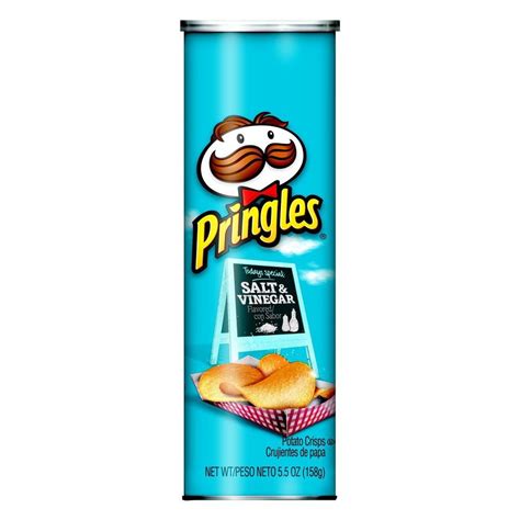 Pringles Salt And Vinegar Potato Crisps Chips 55oz Potato Crisps