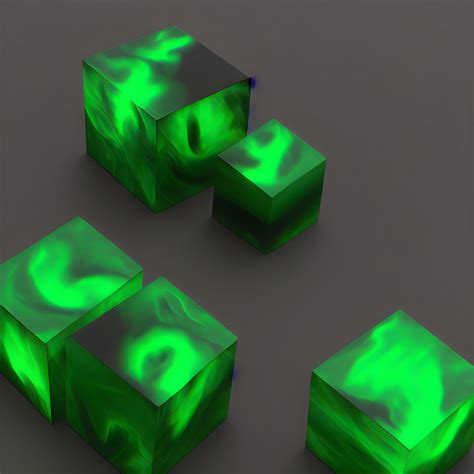 Wallpaper Green Cube Fire 3072x3072 Nasy 2190815 Hd