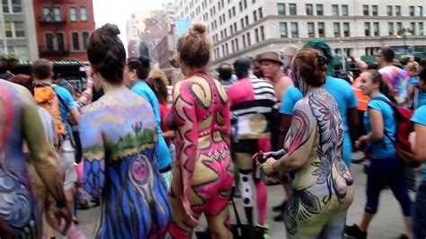 Nyc Bodypainting Day Youtube