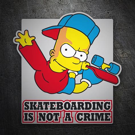 Autocollant Bart Simpon Skate