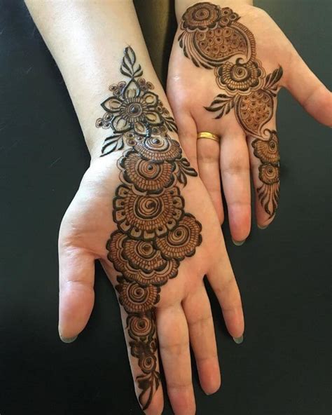 Mehndi Design Simple Front Hand Arabic