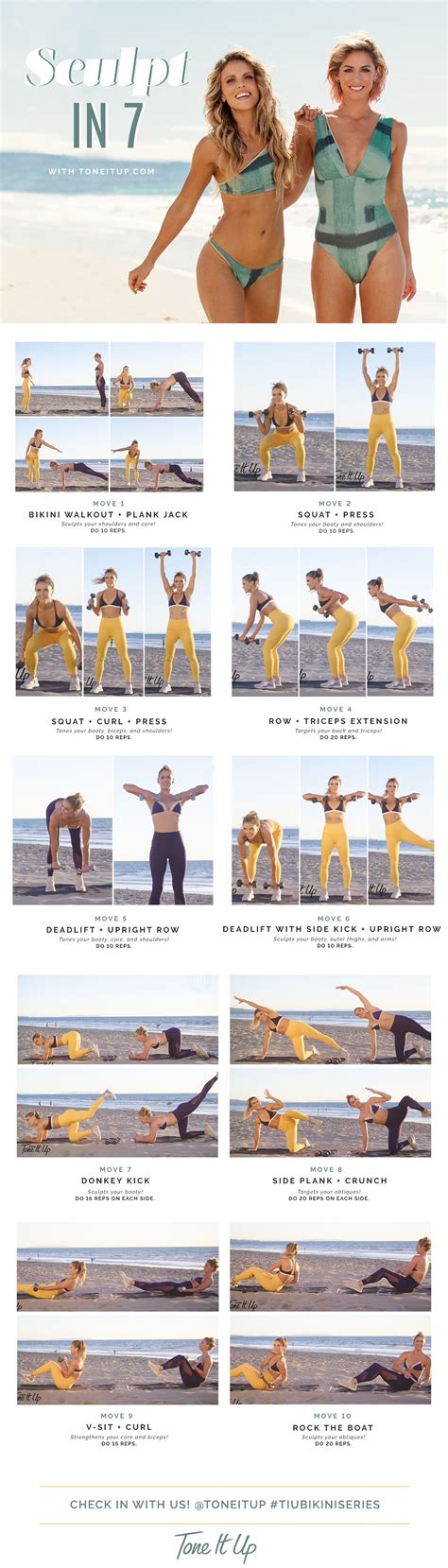 Bikini Series Total Body Sculpt In Workout Fitness Tutorial Full Body Cardio Exercises