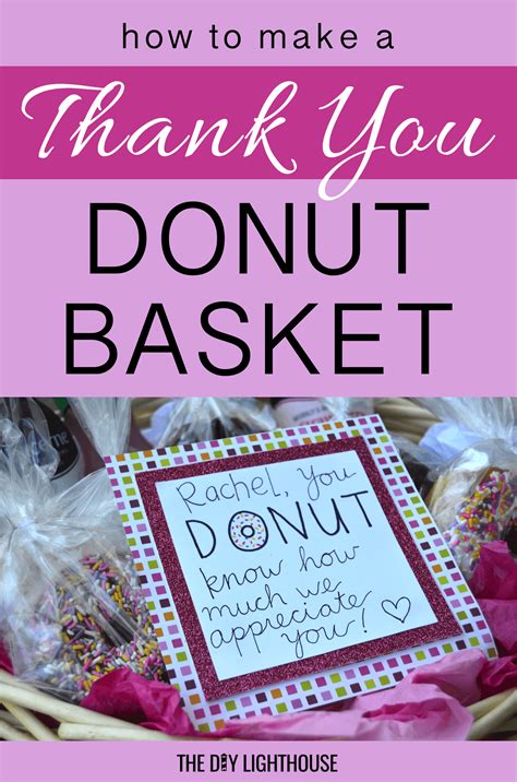 Maybe you would like to learn more about one of these? How to Say Thank You With Donuts - The DIY Lighthouse