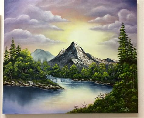 Pin By Samuel Johnson On Painting Ideas Mountain Paintings Acrylic