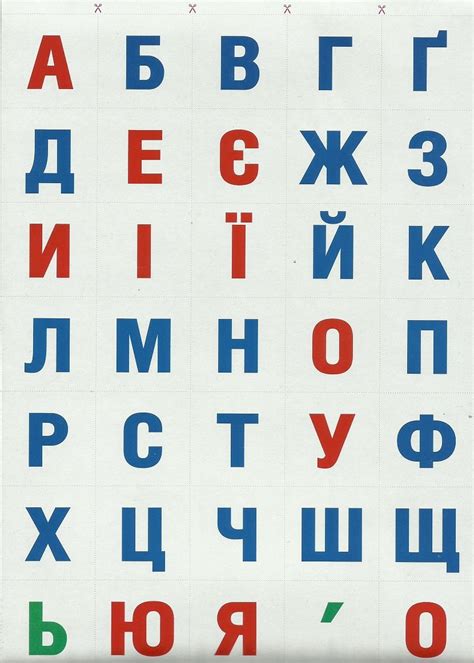 Ukrainian Abetka Ukrainian Alphabet Cut Out Letters Learning Tool