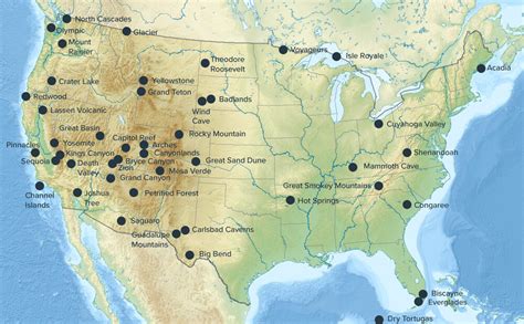 National Parks Map Researcher Determines The Optimal Map For Visiting
