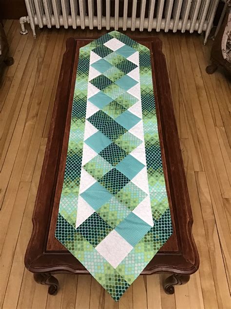 Chevron Table Runner Modern Table Runners Quilted Quilted Table
